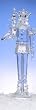 17.5" Clear Icy Crystal King with Scepter Christmas Nutcracker