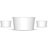 6 oz Paper Hot/Cold Ice Cream Cups - 100ct (White)