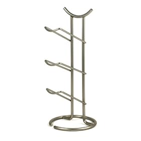 Spectrum 47078 Euro Wine Rack, 3-Bottle, Satin Nickel by Spectrum