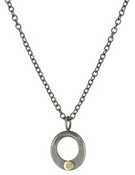 Melissa Joy Manning "Tiny Constellations" Mixed Metal with Flush Set Diamond Detail Pendant Necklace