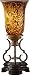 Murray Feiss Lighting 10135BRB/DWB Marisol - One Light Table Torchiere, British Bronze/Dark Walnut Finish with Tortoise Cased Glass