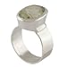 925 Sterling silver jewellery ring with Green Amethyst Gemstone.Size 7