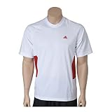 Mens Adidas Team Tee II - White/University Red