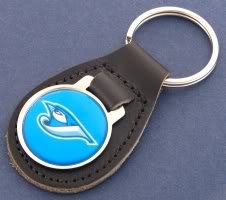 Toronto Blue Jays Leather Keychain