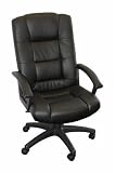Black Faux Leather Highback Office Desk Chairs FYS566TG