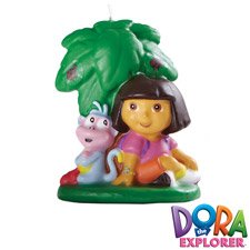 WILTON DORA WITH BOOTS CANDLE 2811-6305