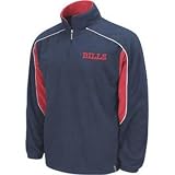 Buffalo Bills Reebok Youth Final Score 1/4 Zip Polar Fleece - Youth-S