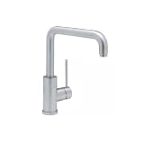 31X43PzXJ2L. SL160  Blanco 157 097 ST Kitchen Faucet Single Lever Handle Satin Nickel