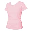 Red Solid color Classic Super soft 100% cotton longer womens and girls tee shirt.
