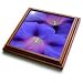 Indigo -Blue - bindweed, ipomoea, morning glory, purple, realism, wormweed, september birth flower - 8x8 Trivet With 6x6 Ceramic Tile