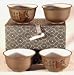 Brown Glazed Cups (4)