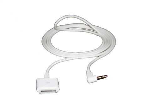 PREMIUM Extra Long 6 Foot iPod/iPhone Dock to 3.5mm Stereo Audio Cable (White) PREMIUM Extra Long 6 Foot iPod/iPhone Dock to 3.5mm Stereo Audio Cable (White)