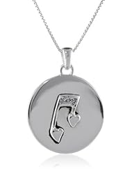 Sterling Silver "A True Friend Is Someone Who Knows the Song In Your Heart and Can Sing It Back To You When You Have Forgotten The Words" and "Sing" Reversible Bird Pendant Necklace, 18"