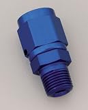 Earl's 916104 Blue Anodized Aluminum Straight -4AN Swivel to 1/8 Male NPT Adapter