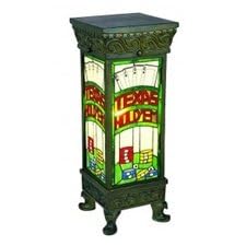 LMK-214/30-SQ Texas Hold'Em 1 light Floor Lamp in Antique Brass with Tiffany by Landmark LMK214/30S