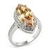 Jewelry : CHAMPAGNE COLOR MARQUISE CUBIC ZIRCONIA RING