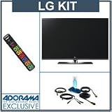 LG 42SL80 42 Full HD LCD TV with Accessory Kit (2 HDMI Cables, 1 RGB Cable, 1 Audio Cable, Plasma / LCD Clean Kit, Monster 6 Outlet Surge Protection)