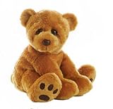Plush Sitting Light Brown Woe Bear 12