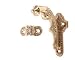 Adams Handrail Bracket Brass 4 1/2 x 4