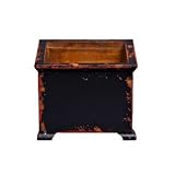 Asian Antique French Planter in Distressed Black