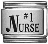 Clearly Charming Number 1 Nurse Laser Italian Charm