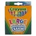 Binney and Smith Large Washable Crayons, Assorted Colors, Box of 8