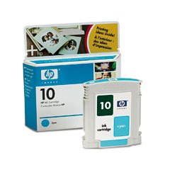 HP C4841A Ink Cartridges  No.10 (Cyan)