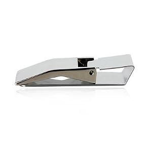 Spring-loaded Silver Plated ,Money Clip