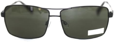 Perry Ellis Sunglasses Black, Metal Rectangle, Smoke Lens PE38 2