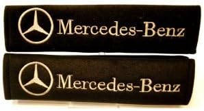 New Car Seat Belt Covers Shoulder Pads Pair for Select Brands (Mercedes  Benz)