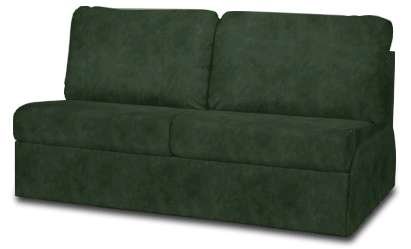 Fairview Arbor faux suede Armless LB Sofa