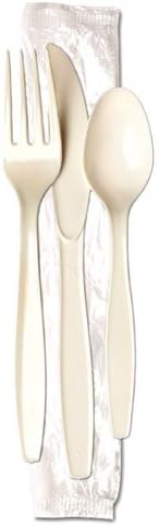 Baily COMBOKIT Medium-Weight Fork, Knife, and Spoon Cutlery Kit (Case of 250)
