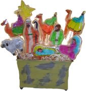 Nativity Manger Scene Bouquet 9 Cookies