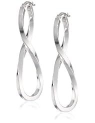 Sterling Silver Infinity Twist Earrings