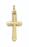 14K Framed Polished Cross - GH12736