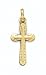 14K Framed Polished Cross - GH12736