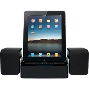 iLuv iMM747 Audio Cube Hi-Fidelity Speaker Dock for 2nd Generation Apple iPad 2 WiFi / 3G Model 16GB, 32GB, 64GB NEWEST Model &amp; for Apple iPhone 4 (Black)