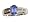 1.04 cts Genuine Round Diamonds and Oval Tanzanite Ring in 14k White Gold Size 5
