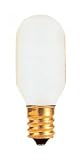 Bulbrite 706015 - 15T7F - 15 Watt T7 Frosted Torpedo Light Bulb, Candelabra Base