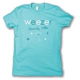 Buy Weezer - MARTINI WOMens T-shirt, Aqua by Weezer