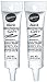 Black Frosting Cake Decorations - Two (2) MESSAGE & DETAIL Decorating Gel - Black