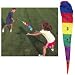  Product Details: Catch this 34" long vinyl streamer by the color or the number. Each of the 6 catch zones represents a different number and color. Helps to develop catching and math skills, eye-tracking and color recognition. Young kids will find this comet less intimidating because the nose is foam filled and soft. Activity guide included. Shipping Info: This product normally ships by UPS. Guarantee Info: 1 YR Guarantee Details: Every item is guaranteed to be free of defects in workmanship or materials for one year from the original date of delivery when installed and maintained properly. We agree to repair or replace without charge, at our choice, any product judged defective for either of these reasons and to return the item (or its replacement) freight prepaid. Products that do not have a special guarantee carry up to a one-year guarantee which is honored only when the product is inspected and found to have experienced normal use. 