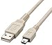ELECOM �t�F���C�g�R�A�tUSB2�P�[�u�� USB(A)�I�X-USB(miniB)�I�X 5.0m �x�[�W�� USB-M55