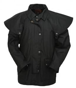 Outback Trading Co Men's Co. Short Oilskin Duster Black X-Large