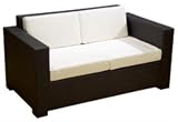 Marbella 2-Seater Wicker Lounge Sofa by Cadix