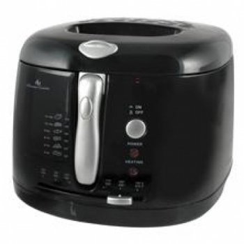 Lloytron 2.5 Litre Deep Fat Fryer Black with Silver Trim (E863BK)