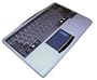 Adesso 2.4 GHZ WIRELESS SLIMTOUCH TOUCHPAD MINI KEYBOARD SILVER W/BLACK KEYS ( WKB-4000US )