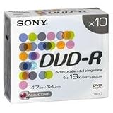 Sony DMR47 - 10 x DVD-R - 4.7 GB 16x - slim jewel case - storage media