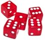 5 (5 Units) 19mm 6-Sided Gaming Dice Perfect for Poker Games and Card Games