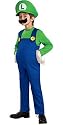 Super Mario Brothers Luigi Costume Deluxe Boy - Medium